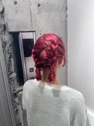 【編みおろしなど◎】メンテナンスカット付き✂️透明感カラー＋トリートメント＋ヘアセット💐