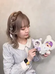 【ヘアセット】ヘアセット+リボン付き(2種類のリボンをお選びいただけます🎀🎶)