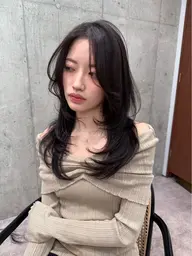 【骨格に似合わせ🖤】小顔トレンドハッシュカット