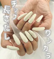 【モデル】チップ長さだし10本☆ワンカラーorラメグラデーション　7990円