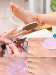 ≪フット角質ケア30分+リフレクソロジー30分+ハンドケア30分+ 足湯5分サービス ≫かかとのガサガサと手足のだるさに