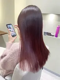 【大人気ブリーチなしメニュー🌟⋆꙳】カット+ブリーチなしダブルカラー+1stepトリートメント🫧