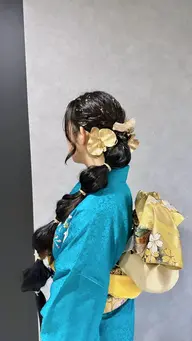 早朝👘成人式着付け+ヘアセット(お問い合わせ下さい)