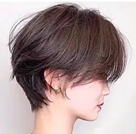 女性、全体(根元) 染め&カット