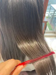 ブリーチなし透明感カラー💙