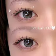 【ご新規様オフ¥0】まつエク👀フラットラッシュ100本🤍束感コーティング仕上げ✨