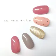 ❤ガーリードットワンカラー❤【️⭕️ソフトジェルオフあり/パラジェル使用】