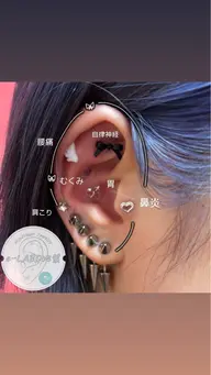 【耳つぼジュエリー】お好きなパーツが付け放題12粒