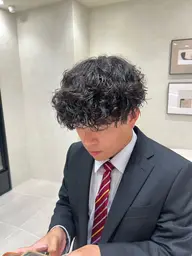 カット＋パーマモデル