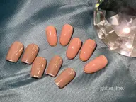 【オフ込み】🌸新生活応援クーポン📣シンプルワンカラー先端ラメライン