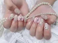 🎀【自爪】写真持ち込みデザイン or パーツ乗せ放題💎一色二度塗り🔥💖 初回ジェルオフ無料ケア込み💎