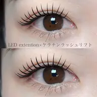 17(金)10時、12時限定🌟【LEDエクステ120本＋まつ毛パーマ】🌟フラットラッシュ使用/人気のエクパーマ♪