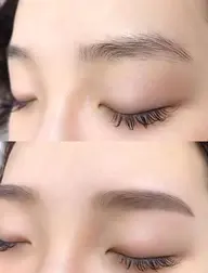 アイブロウwax+メイク仕上げ