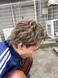 半額‼️【メンズカラーモデル】ダブルカラー　ケアブリーチ