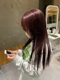 【迷ったらコレ‼️】ダメージレス暖色カラー🧡＋3stepトリートメント🌈