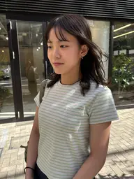 cut & care straight & color / カット&パーマ落とし&カラー