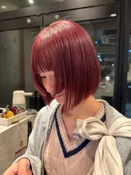 【 🌈4月限定🌈】 ブリーチ無し透明感or暖色カラー🎀+髪質改善トリートメント✨️︎︎+marbb付き🫧