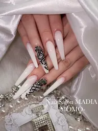 オフ込み🩷スカルプ✨アートもパーツもやり放題【2本盛り】