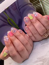 ジェルスカルプ♡長さ出し+アート♡