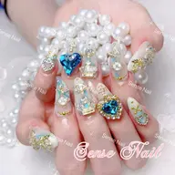 Hand🖐️150分持ち込みデザイン¥10800(最高級パーツ、ゴテゴテデザインOK!)