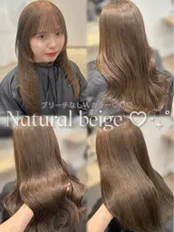 【 期間限定価格 🎀】【透明感up✨】　　　　　　　　　　　　　　　　　　　カット+ブリーチなしwカラー+tr