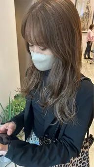 【ダメージを抑えながら明るく透明感増し👾🔮】ブリーチなしダブルカラー➕クイックトリートメント