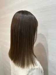 ブリーチを使用しないワンカラー🌸シャンプー、ブロー込みです！