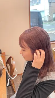 【JURI指名限定20%OFF】ブリーチonカラー+カット+トリートメント