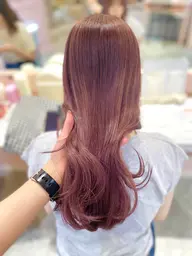 🩵人気🩵ブリーチありのダブルカラー(全頭)+1stepトリートメント🫧(ロング料金あり)