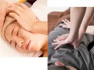 (リピータ－続出☆)高周波マシン+小顔コルギ＋ヘッド＆首＆背中