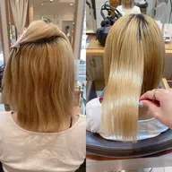 【ブリーチ毛にもかけられる💡】美髪縮毛矯正×1step Aujua トリートメント🤍