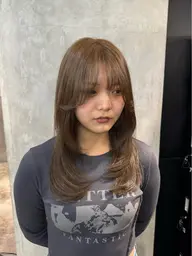 【🌱ワンカラー🌱】カラー＋韓国式水トリートメント/グレージュ/冬カラー/クリスマス/透明感カラー/ボルドーカラー