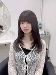 【🇰🇷韓国ヘア🇰🇷】レイヤーカット+髪質改善6STEPトリートメント ¥6500