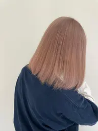 【3ヶ月以上】カット＋ロングリタッチブリーチWカラー+3stepTR_￥16300