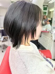 カット+カラー電子トリートメントつき