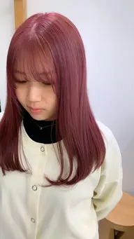 【理想のお色味が手に入る♡】ダメージレスケアブリーチ＋カラー