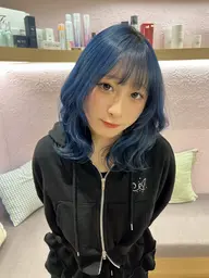 【ダメージレス】カラー🪞.*🩵/短時間でお手軽にハリコシツヤ感up髪質改善トリートメント付き🥣🫧