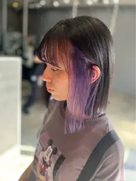 🌙インナーカラーorイヤリングカラー🩵