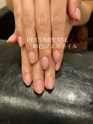 単色ジェルネイル