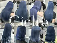 💙韓国風ネイビーカラー/ブルーブラック💙ケアブリーチ1回＋オンカラー《ダブルカラー》