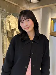 前髪(顔まわり)酸性ストレート☂️✨