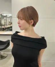 【限定クーポン🌿】ナチュラルな雰囲気に🌿くびれ丸みのあるショートカット✖️透明感ワンカラー✖️高保湿Tr🌿