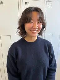 🗒似合わせカット+ナチュラルパーマ〈ボブ〉