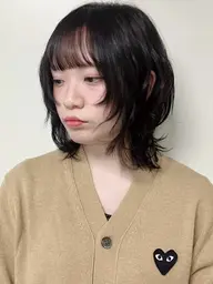 💛顔まわりレイヤー+前髪カット+アイロンセット