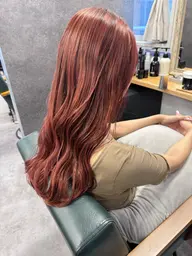 ［ブリーチなし］ダブルカラー＋髪質改善トリートメント＋似合わせカット＋つるりんちょ。シャンプー&トリートメント