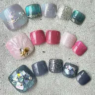 オフなし🌈20種の選べるフットサンプルデザイン