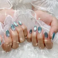 【オフなし】マグネットネイル🧲🫧