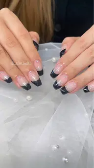 フレンチ、グラデーション💜✨