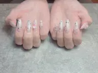 新規ソフトジェルオフ込み]❣️チップスカルプ長さだし❣️持ち込み(デザイン10本)¥13500