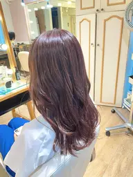 🍑透明感、艶感抜群！！           【ワンカラー＋4STEPトリートメント】